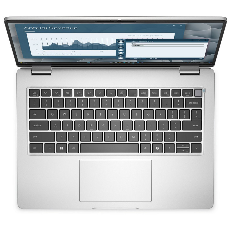 Ноутбук Dell Pro 14 14" FHD+ IPS AG, AMD AI 5 PRO 340, 16GB, F512GB, UMA, Win11P, серебристый