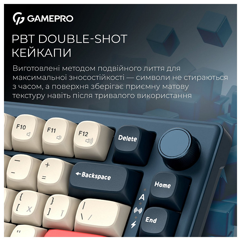 Клавиатура GamePro Asgard Yord Keychron Super Red Switch Blue (MK266BL)