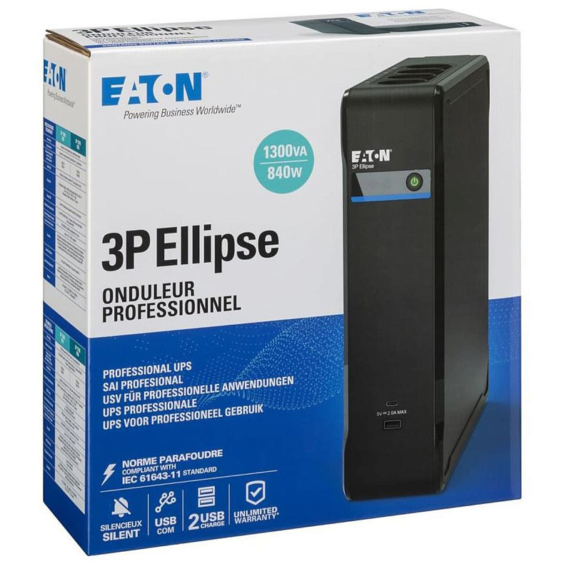 ИБП Eaton 3P Ellipse 1300 USB DIN