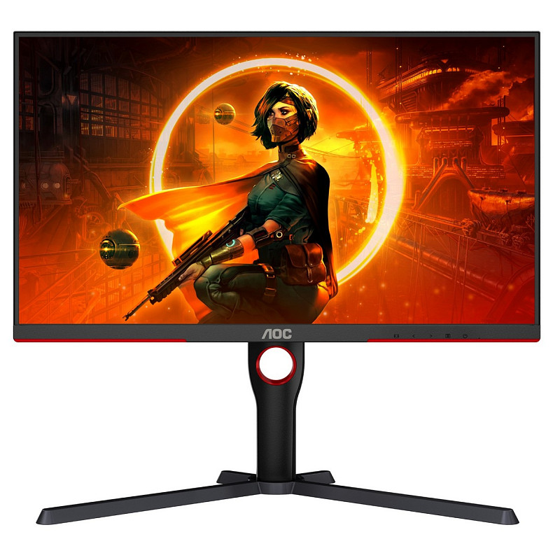 Монітор AOC 27" Q27G3XMN/BK, MiniLED QHD IPS, 180Hz, 1ms, 2xHDMI, DP, HAS, Pivot