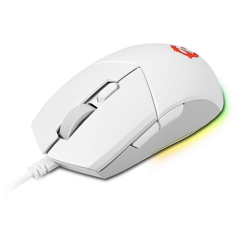 Комплект клавиатуры и мыши MSI Vigor GK30 COMBO WHITE UA USB, EN/UKR/RU, RGB, белый