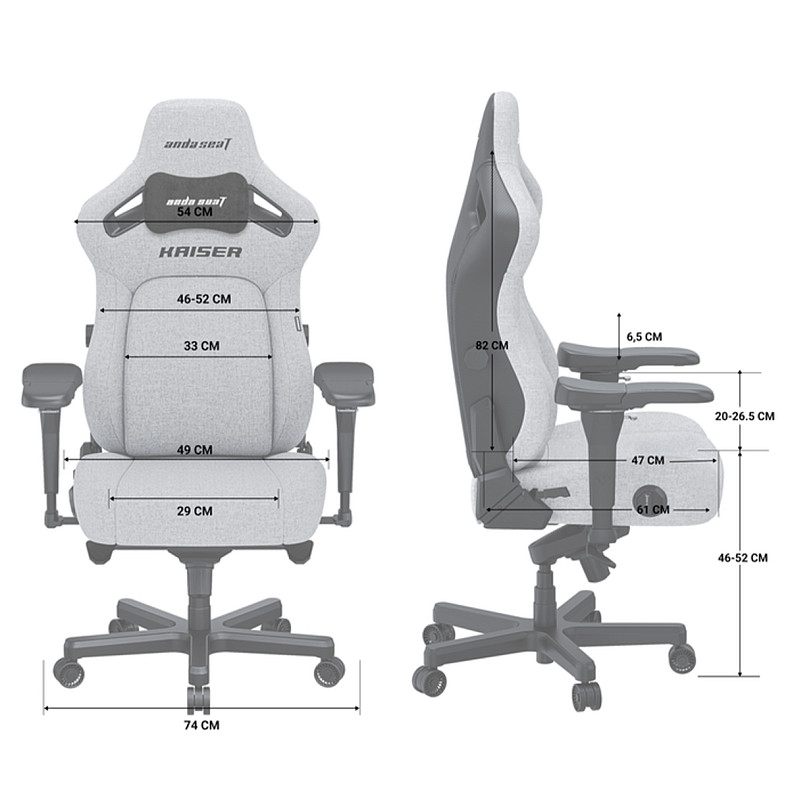 Крісло для геймерів Anda Seat Kaiser 4 Green Size L (AD12YDDC-L-20-E-PV/C)
