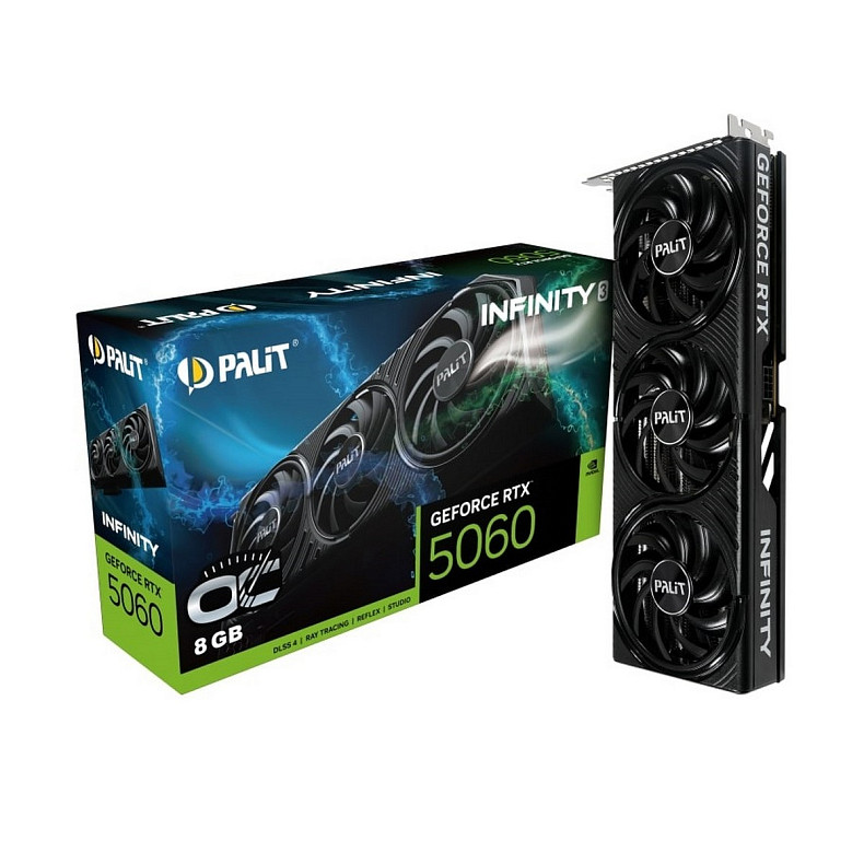 Відеокарта Palit Infinity 3 OC GF RTX 5060 8GB GDDR7 (NE75060T19P1-GB2063S)