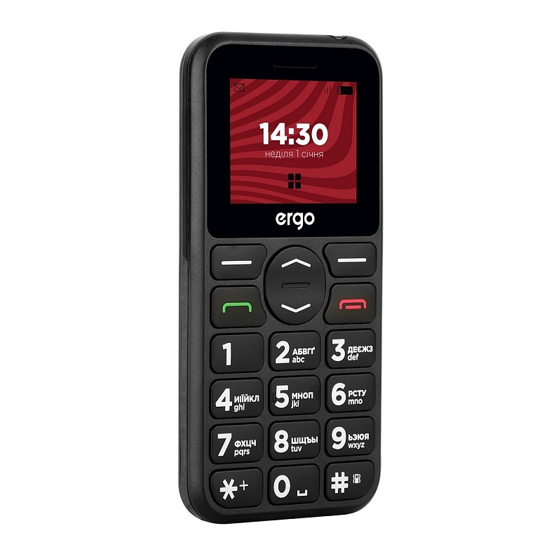 Мобильный телефон Ergo R181 Dual Sim Black