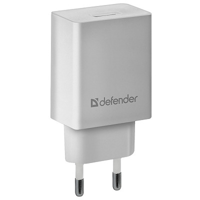 Зарядний пристрій 1xUSB 11W 2.1А EPA-10 білий (пакет) Defender