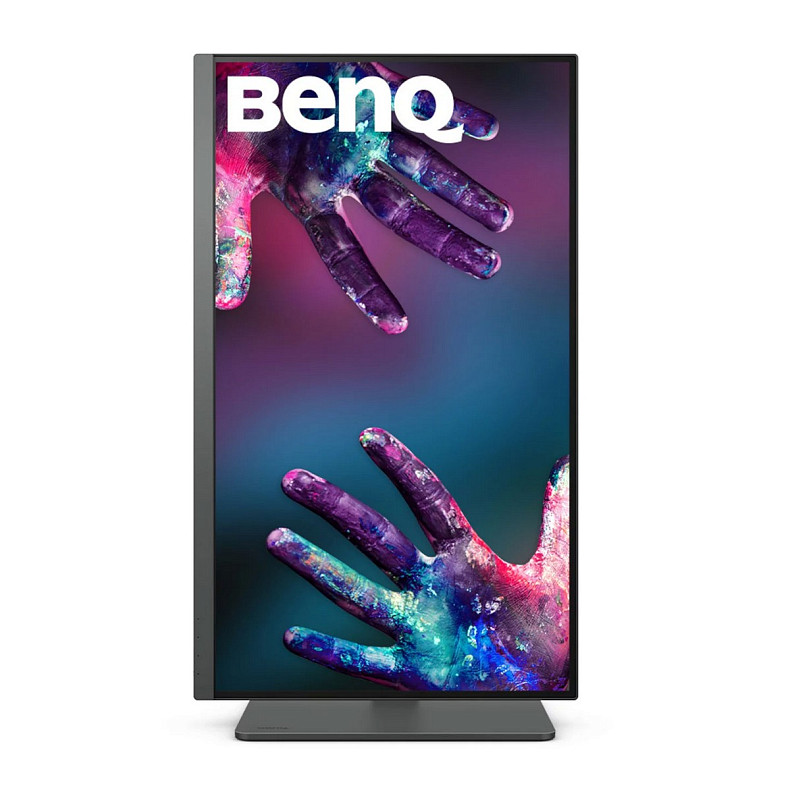 TFT 27" BenQ PD2705U, 4K UHD, IPS, 99% sRGB, HDMI, DP, USB-C, USB-hub, HAS, колонки, темно-серый