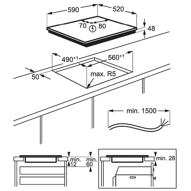 Варочная поверхность индукционная Electrolux EIB60420CK