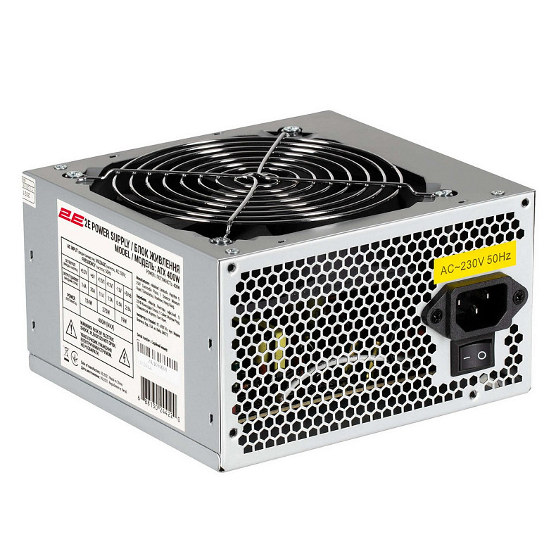 Корпус 2E TeamX TMX01 з БЖ 2E ATX400W 2xUSB2.0 1x80мм VGA 310мм, ATX чорний