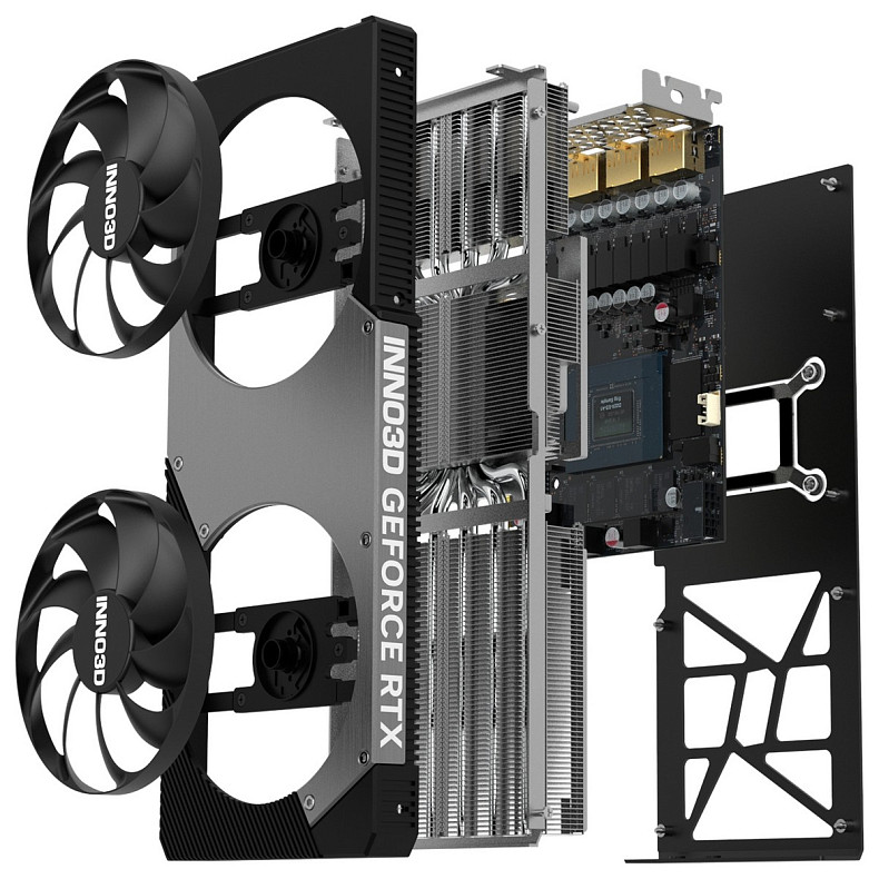 Відеокарта Inno3D GeForce RTX5070 TWIN X2, 12GB GDDR7, 192bit, PCI Express 5.0