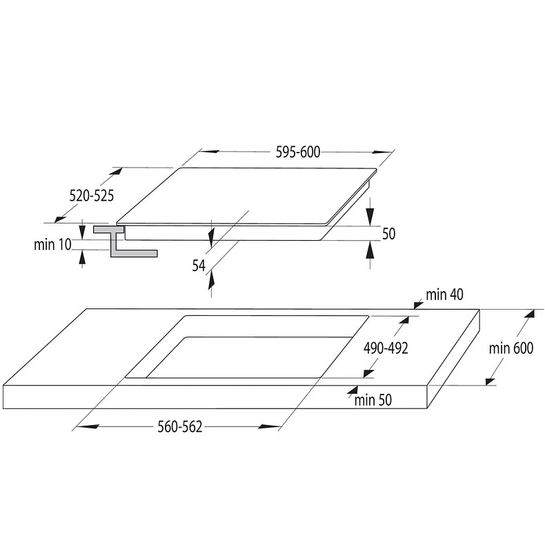 Варильна поверхня індукційна Gorenje GI 6442 BSCWF
