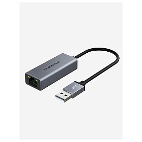 Мережевий адаптер Cabletime USB 100Mbps Ethernet, 0.15m, Space Grey (CB52G)