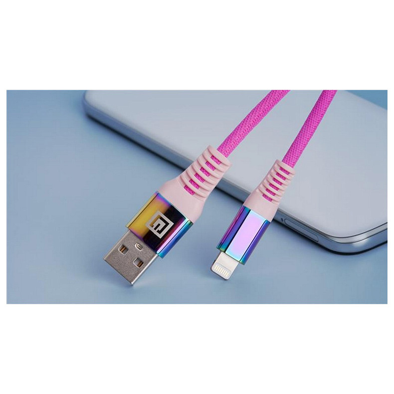 Кабель REAL-EL Rainbow USB-Lightning 1m (EL123500051)