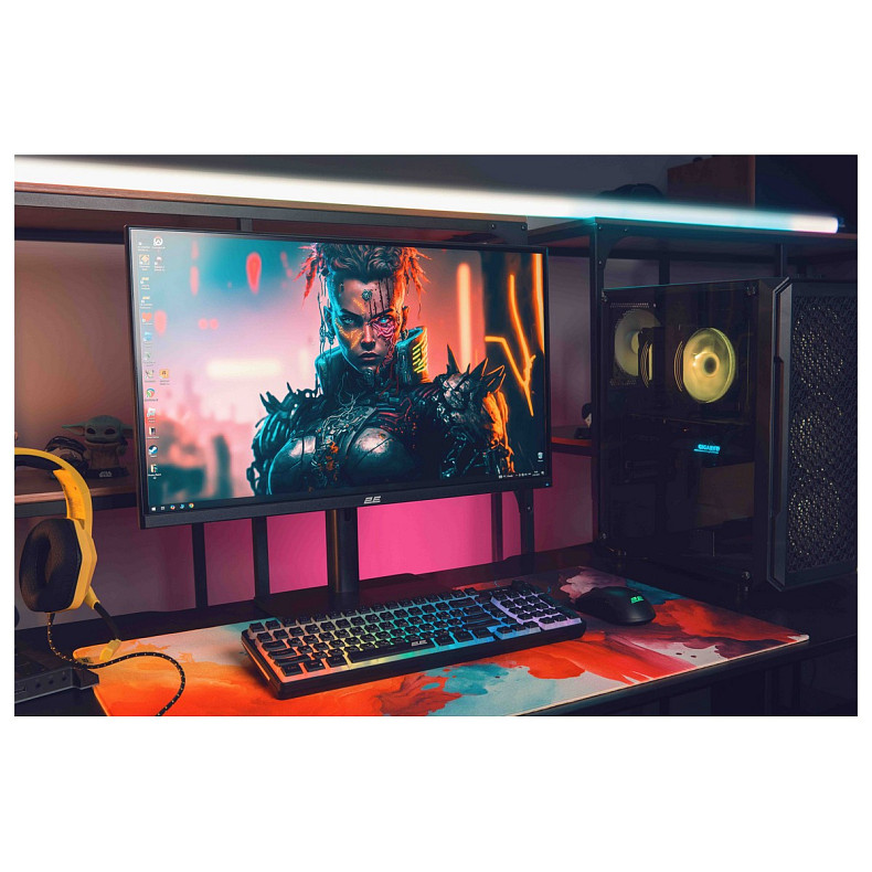 Монітор 2E GAMING 27" G2724B 2xHDMI, DP, IPS, 2560x1440, 180Hz, 1ms, FreeSync, HAS