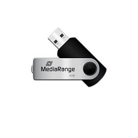Флеш-накопичувач MediaRange Black/Silver (MR911) USB2.0 32GB Type-C