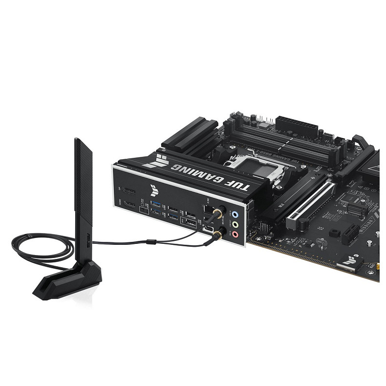 Материнcька плата ASUS TUF GAMING B850-E WIFI sAM5 B850 4xDDR5 M.2 HDMI DP WiFi BT ATX