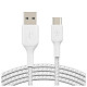 Кабель Belkin USB-A - USB-С, BRAIDED, 2m, white