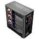 Корпус Modecom VOLCANO AQ400 ARGB MIDI SIDE LCD 6,2”, 4x120mm fans BLACK без БЖ ATX