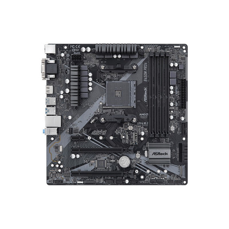 Материнская плата ASRock B450M Pro4 R2.0 Socket AM4