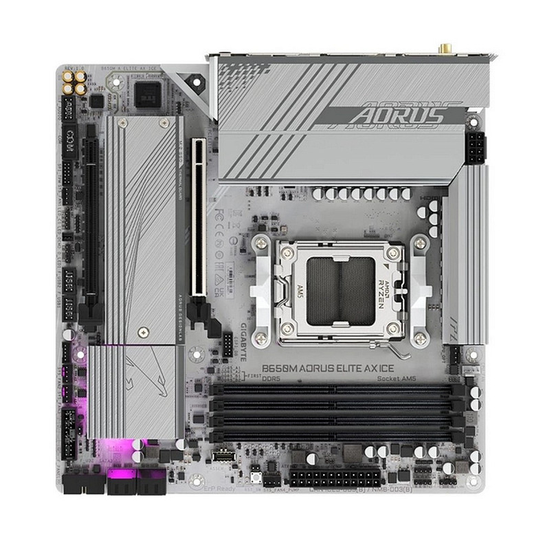 Материнская плата Gigabyte B650M Aorus Elite AX Ice Socket AM5