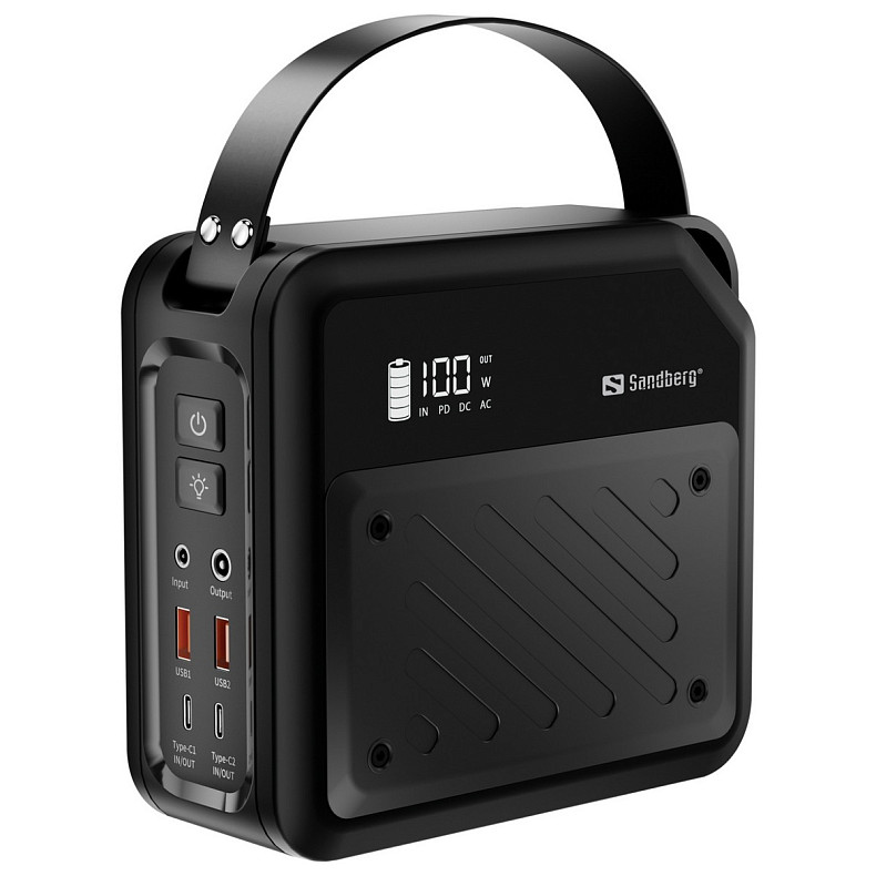 УМБ Sandberg 72000mAh 268W, DC9,6–12,6v, 2xUSB-A, 2xUSB-C 100w In/Out, LMFP, фонарик 6Вт