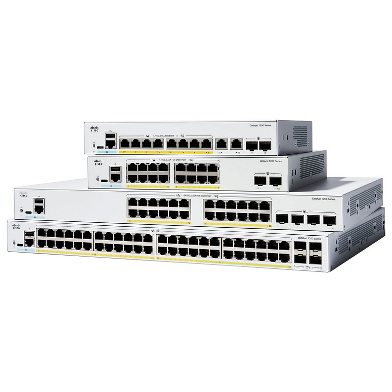 Коммутатор Cisco Catalyst 1200 24xGE, 4x10G SFP+