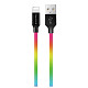 Кабель ColorWay USB-Lightning, 2.4А, 1м, Multicolor (CW-CBUL016-MC)