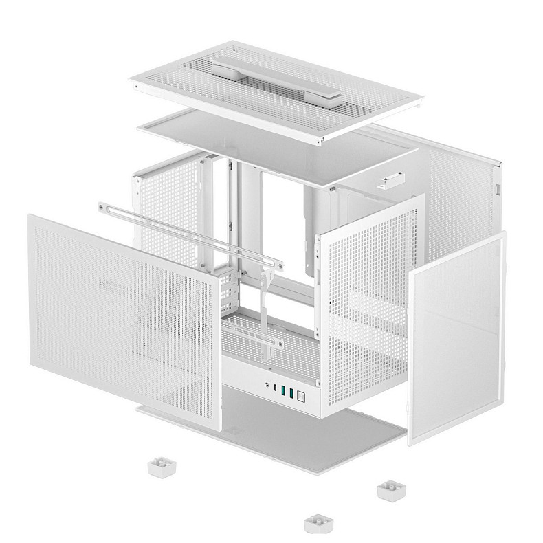 Корпус DeepCool CH160 Mesh White (R-CH160-WHNMI0-G-1) без БП