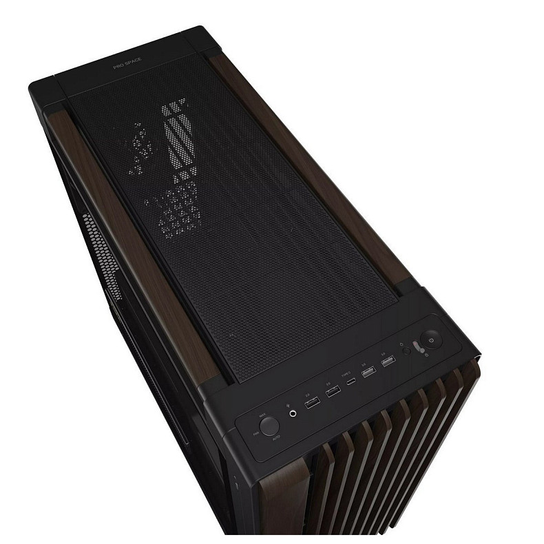 Корпус Asus ProArt PA602 Walnut Wood Tempered Glass Modern Black (90DC00J0-B09030)