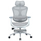Крісло офісне з підставкою для ніг Sihoo DORO C300L Mesh White