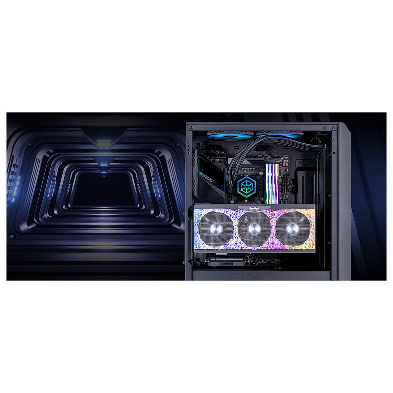 Корпус SilverStone SilverStone FARA FA511Z-BG, без БП, 2xUSB3.0, 3x120mm ARGB fan, TG Side Panel