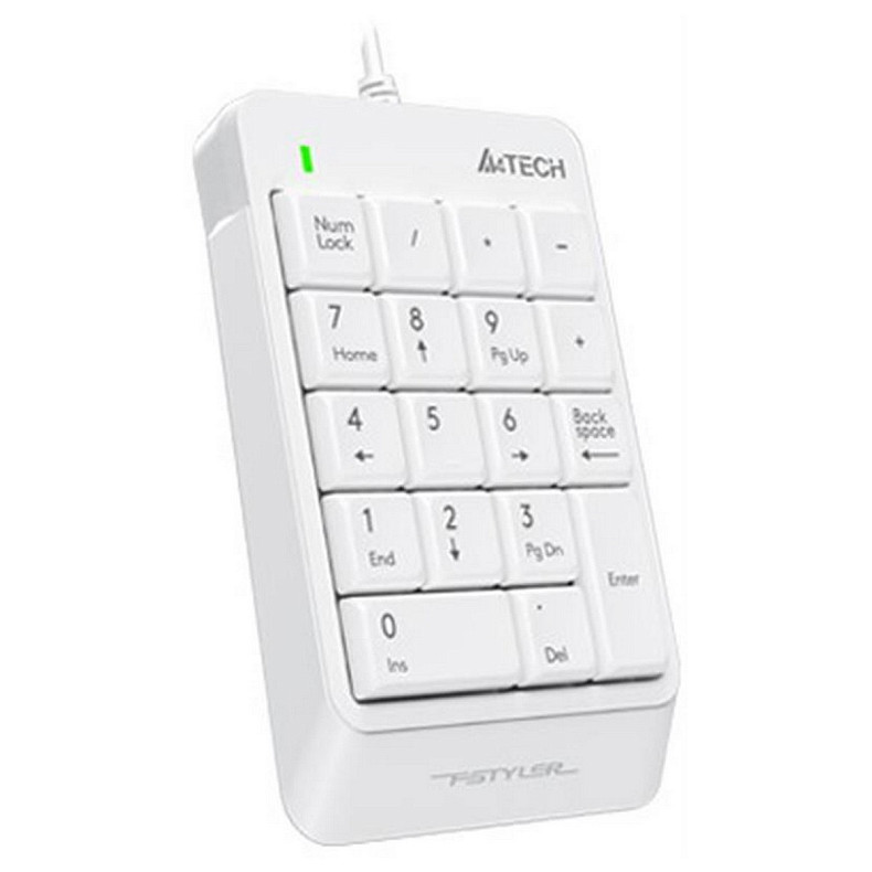 Цифровой клавиатурный блок A4Tech FK13P White USB