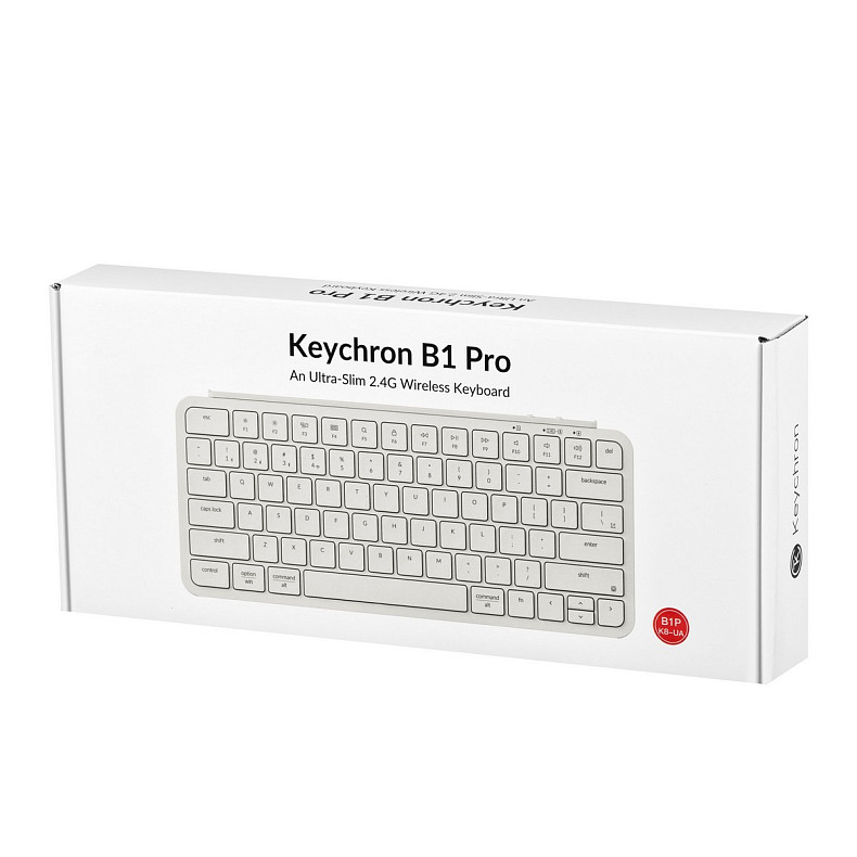 Клавіатура Keychron B1 Pro USB/WL/BT ivory white