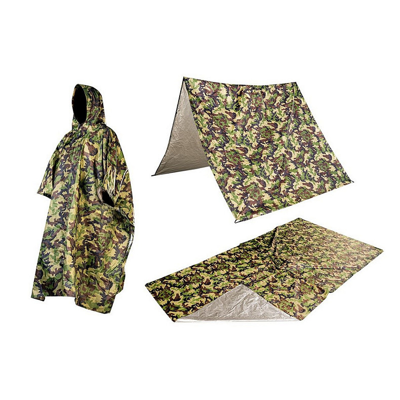 Дождевик тент Neo Tools Camo, 3в1, 124х142см, камуфляж (63-132)
