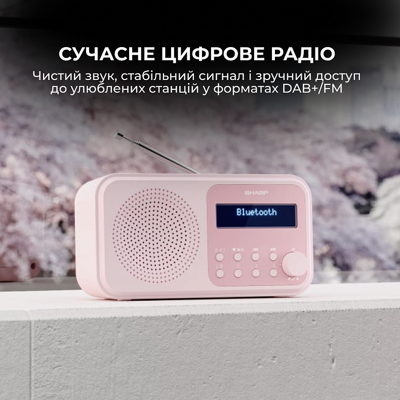 Радіоприймач Sharp DR-P420 Pink