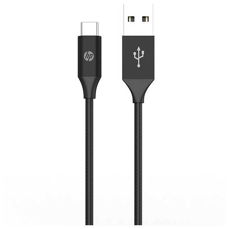 Кабель HP USB - USB-C, 1м, черный (DHC-TC102-1M)