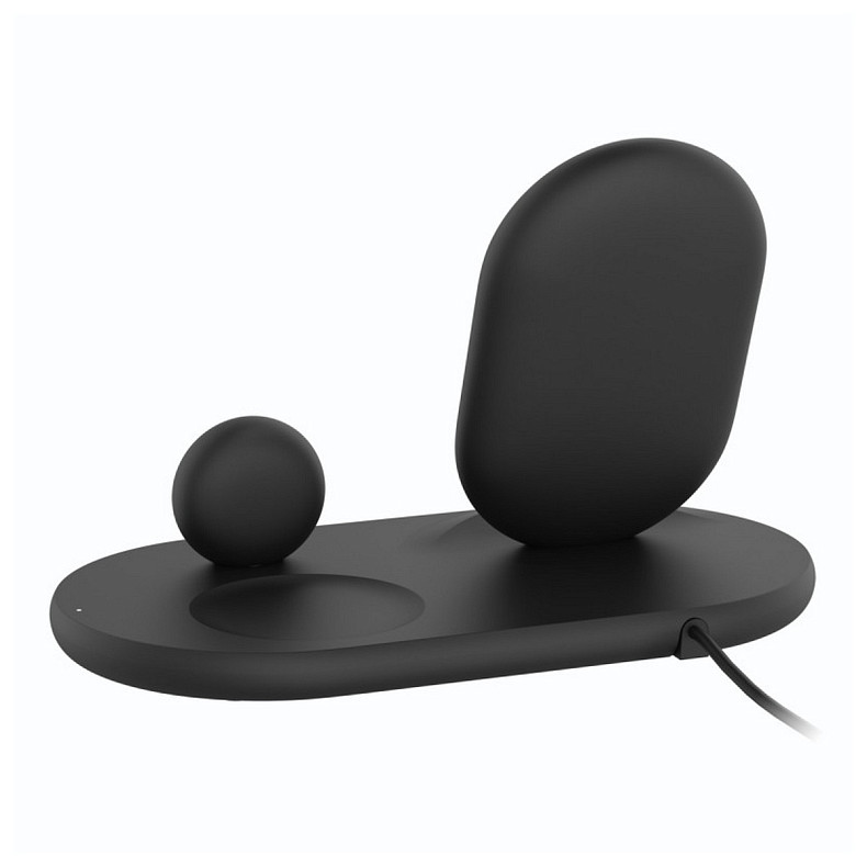 Бездротовий зарядний пристрій Belkin Boost Up 3-in-1 Wireless Charger Black (WIZ001VFBK)