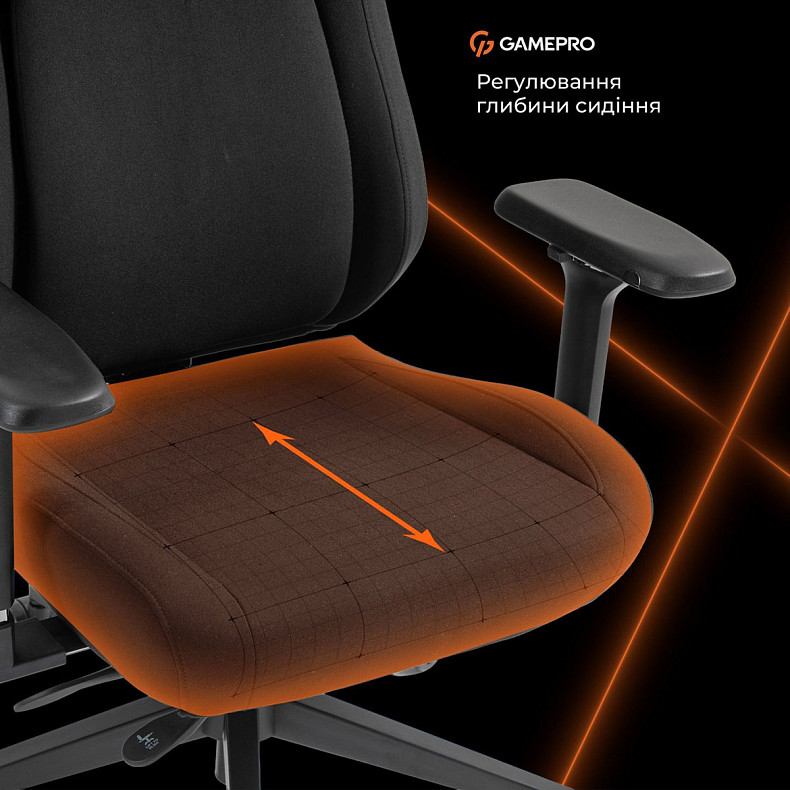 Крісло ігрове GamePro GC925B Fabric Black