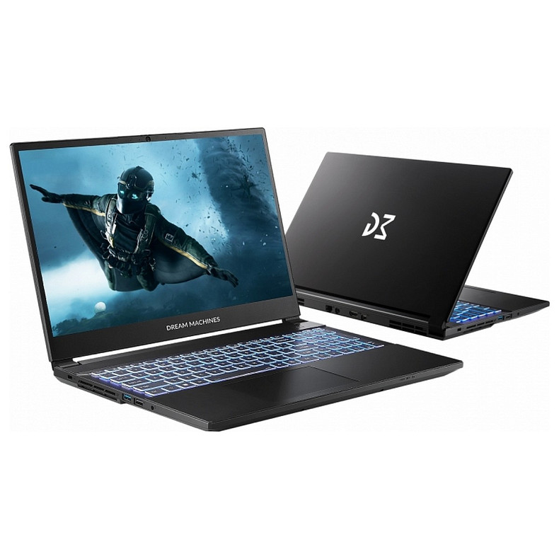 Ноутбук Dream Machines RG5050-15 15.6FHD IPS, Intel i7-13620H, 32GB, F1TB, NVD5050-8, DOS, чорний