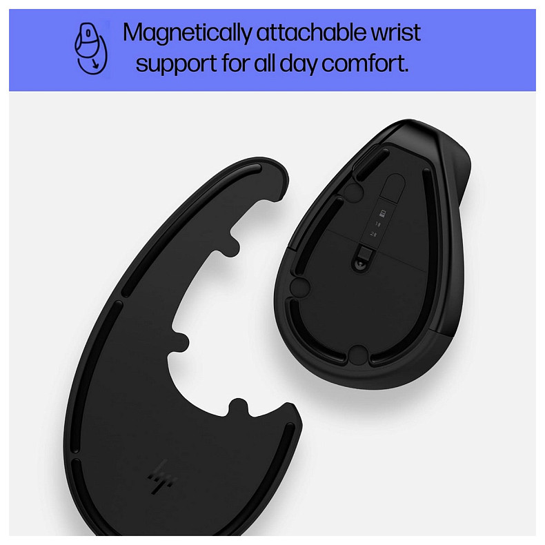 Миша HP 920 Ergonomic Vertical, WL/BT, чорний