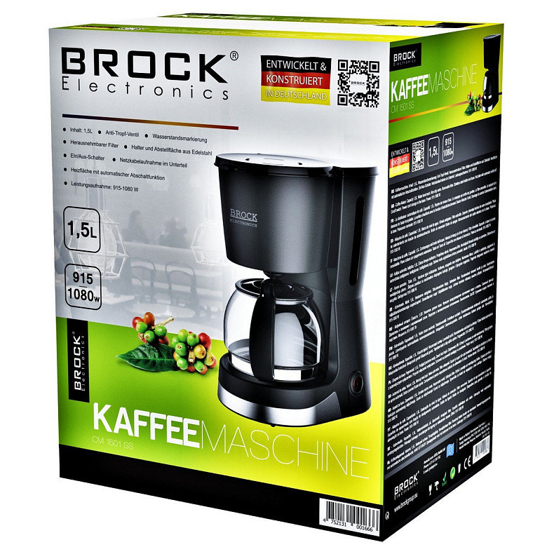 Кофеварка BROCK CM 1501 SS