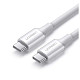 Кабель Ugreen US300 USB-C - USB-C, 1м, White (60551)