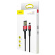 Кабель Baseus Cafule Cable USB for Lightning Special Edition 2.4A 1M Red/Black