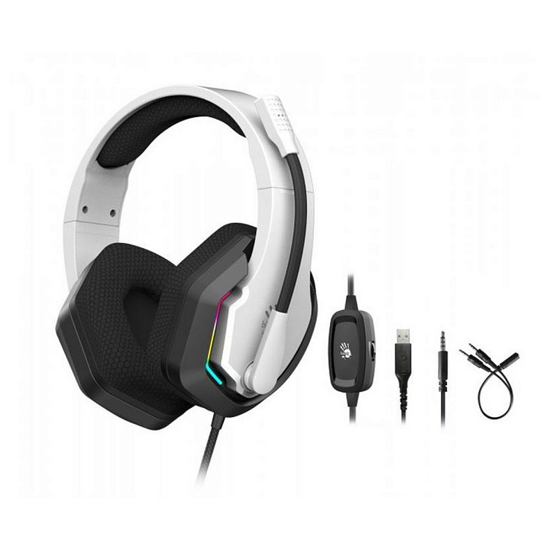 Гарнитура A4Tech Bloody G260p White