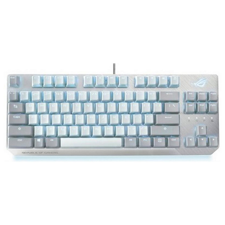 Клавіатура Asus ROG Strix Scope NX TKL Moonlight White RD LED 84key EN White (90MP02B6-BKUA00)