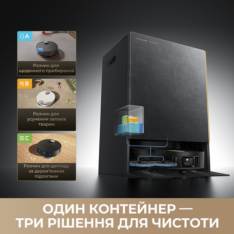 Робот-пылесос моющий Dreame Bot MatriX 10 Ultra Black