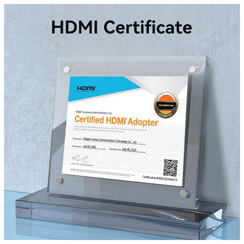 Кабель HDMI M-F (підовжувач), 2.0 м, V2.0, 4K 60Hz PVC