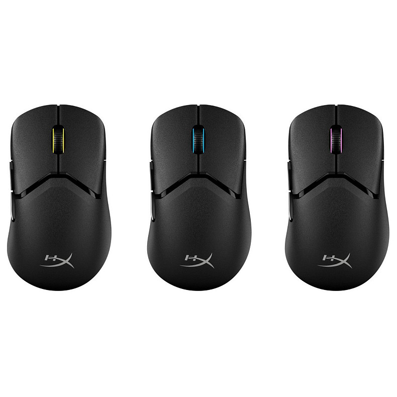 Миша HyperX Pulsefire SAGA PRO, RGB, USB-A/WL/BT, чорний
