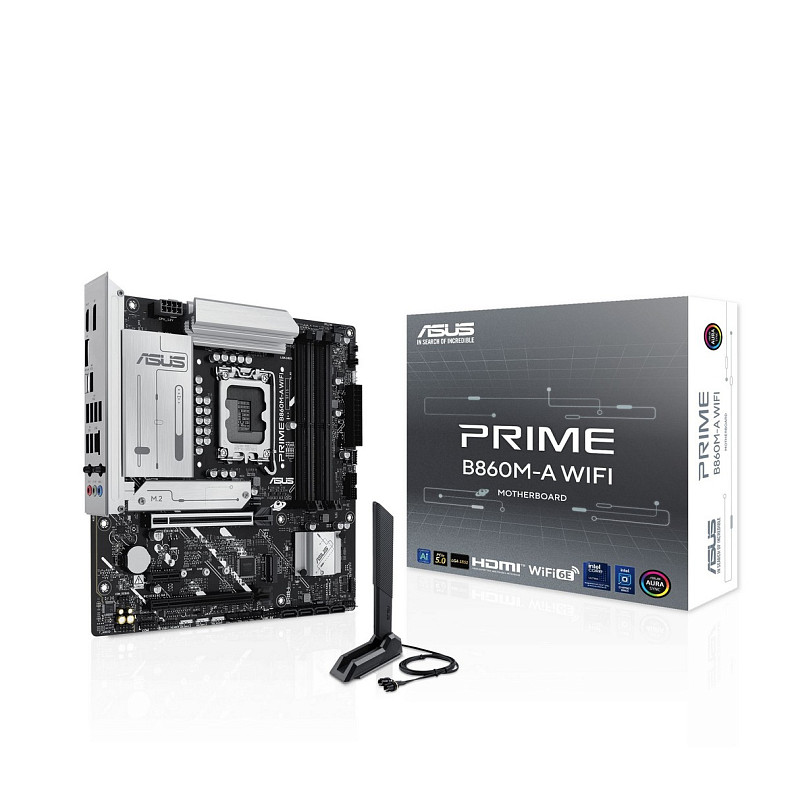 Материнcька плата ASUS PRIME B860M-A WIFI s1851 B860 4xDDR5 M.2 DP HDMI Wi-Fi BT mATX