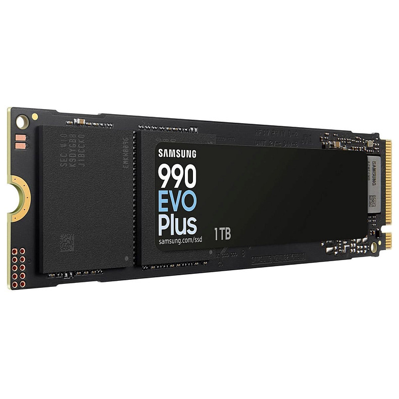 SSD диск 1ТB Samsung 990 EVO Plus M.2 2280 PCIe 5.0 x4 NVMe V-NAND TLC (MZ-V9S1T0BW)