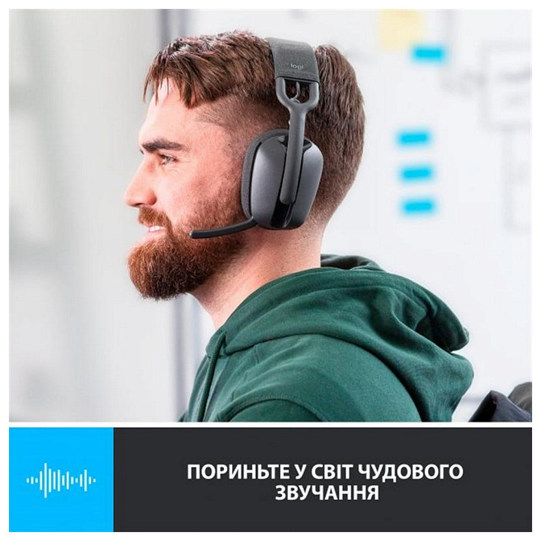 Bluetooth-гарнитура Logitech Zone Vibe 125 Wireless Headphones Graphite (981-001126)